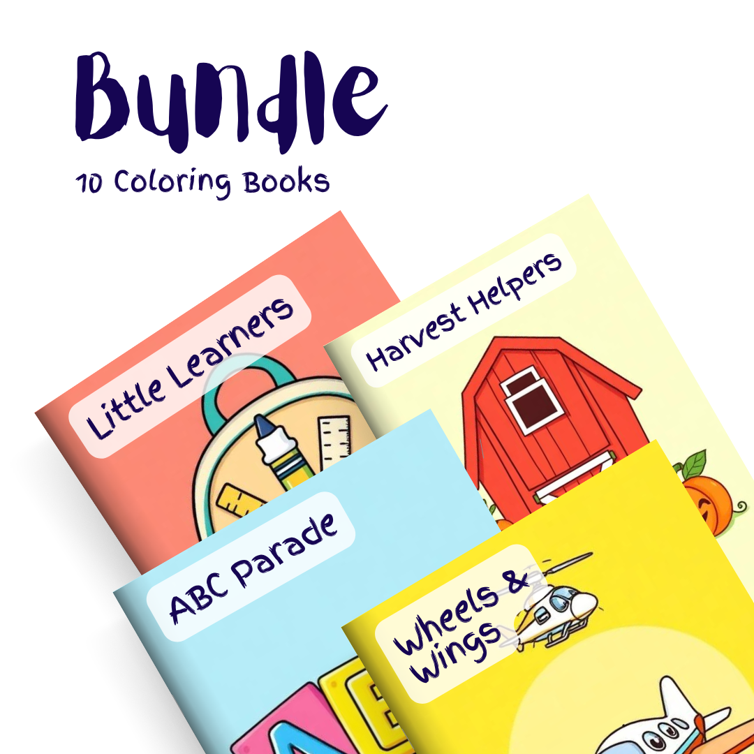Busy Day Adventures Bundle – 10 Coloring Books