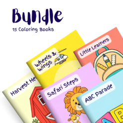Big Kids Coloring Bundle – 15 Coloring Books