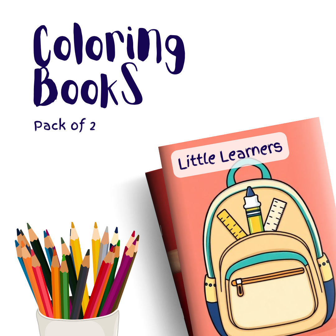 Little Learners – 2 Coloring Books