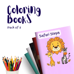 Safari Steps – 5 Coloring Books